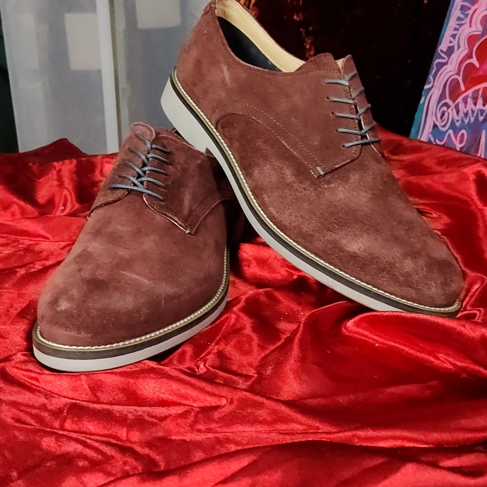 Men's Aldo suede maroon dress shoes size 13